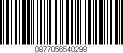 Código de barras (EAN, GTIN, SKU, ISBN): '0877056540299'