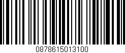 Código de barras (EAN, GTIN, SKU, ISBN): '0878615013100'