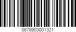 Código de barras (EAN, GTIN, SKU, ISBN): '0878903001321'
