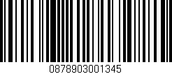 Código de barras (EAN, GTIN, SKU, ISBN): '0878903001345'