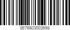 Código de barras (EAN, GTIN, SKU, ISBN): '0878903003899'