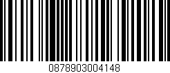 Código de barras (EAN, GTIN, SKU, ISBN): '0878903004148'