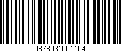 Código de barras (EAN, GTIN, SKU, ISBN): '0878931001164'