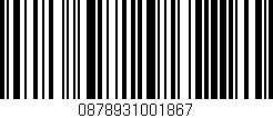Código de barras (EAN, GTIN, SKU, ISBN): '0878931001867'