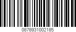 Código de barras (EAN, GTIN, SKU, ISBN): '0878931002185'