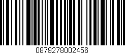 Código de barras (EAN, GTIN, SKU, ISBN): '0879278002456'