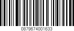 Código de barras (EAN, GTIN, SKU, ISBN): '0879674001633'