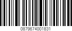 Código de barras (EAN, GTIN, SKU, ISBN): '0879674001831'