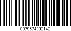 Código de barras (EAN, GTIN, SKU, ISBN): '0879674002142'