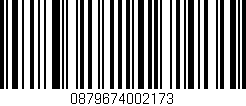 Código de barras (EAN, GTIN, SKU, ISBN): '0879674002173'
