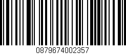 Código de barras (EAN, GTIN, SKU, ISBN): '0879674002357'