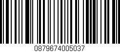 Código de barras (EAN, GTIN, SKU, ISBN): '0879674005037'