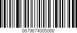 Código de barras (EAN, GTIN, SKU, ISBN): '0879674005068'