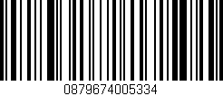 Código de barras (EAN, GTIN, SKU, ISBN): '0879674005334'