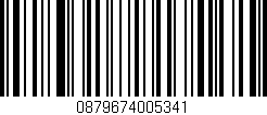 Código de barras (EAN, GTIN, SKU, ISBN): '0879674005341'
