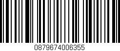 Código de barras (EAN, GTIN, SKU, ISBN): '0879674006355'