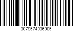 Código de barras (EAN, GTIN, SKU, ISBN): '0879674006386'
