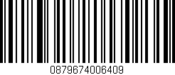 Código de barras (EAN, GTIN, SKU, ISBN): '0879674006409'