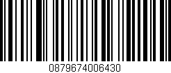 Código de barras (EAN, GTIN, SKU, ISBN): '0879674006430'