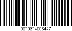 Código de barras (EAN, GTIN, SKU, ISBN): '0879674006447'