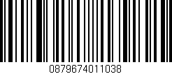 Código de barras (EAN, GTIN, SKU, ISBN): '0879674011038'