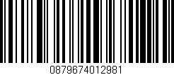 Código de barras (EAN, GTIN, SKU, ISBN): '0879674012981'