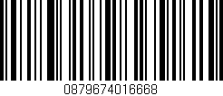 Código de barras (EAN, GTIN, SKU, ISBN): '0879674016668'