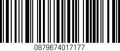 Código de barras (EAN, GTIN, SKU, ISBN): '0879674017177'