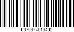 Código de barras (EAN, GTIN, SKU, ISBN): '0879674018402'