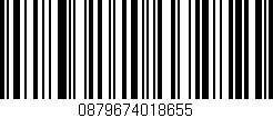 Código de barras (EAN, GTIN, SKU, ISBN): '0879674018655'