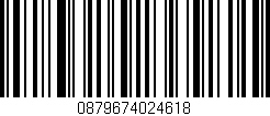 Código de barras (EAN, GTIN, SKU, ISBN): '0879674024618'