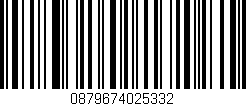 Código de barras (EAN, GTIN, SKU, ISBN): '0879674025332'