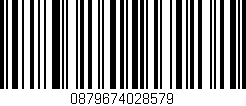 Código de barras (EAN, GTIN, SKU, ISBN): '0879674028579'