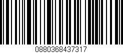 Código de barras (EAN, GTIN, SKU, ISBN): '0880368437317'