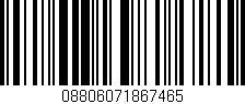 Código de barras (EAN, GTIN, SKU, ISBN): '08806071867465'