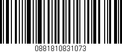 Código de barras (EAN, GTIN, SKU, ISBN): '0881810831073'