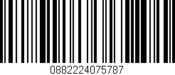 Código de barras (EAN, GTIN, SKU, ISBN): '0882224075787'