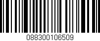 Código de barras (EAN, GTIN, SKU, ISBN): '088300106509'