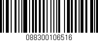 Código de barras (EAN, GTIN, SKU, ISBN): '088300106516'