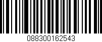 Código de barras (EAN, GTIN, SKU, ISBN): '088300162543'