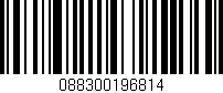 Código de barras (EAN, GTIN, SKU, ISBN): '088300196814'