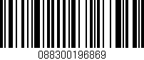 Código de barras (EAN, GTIN, SKU, ISBN): '088300196869'