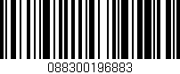 Código de barras (EAN, GTIN, SKU, ISBN): '088300196883'
