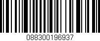 Código de barras (EAN, GTIN, SKU, ISBN): '088300196937'