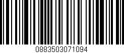 Código de barras (EAN, GTIN, SKU, ISBN): '0883503071094'