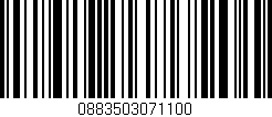 Código de barras (EAN, GTIN, SKU, ISBN): '0883503071100'