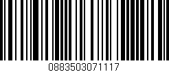Código de barras (EAN, GTIN, SKU, ISBN): '0883503071117'
