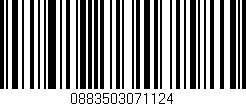 Código de barras (EAN, GTIN, SKU, ISBN): '0883503071124'