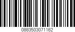 Código de barras (EAN, GTIN, SKU, ISBN): '0883503071162'