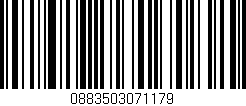 Código de barras (EAN, GTIN, SKU, ISBN): '0883503071179'